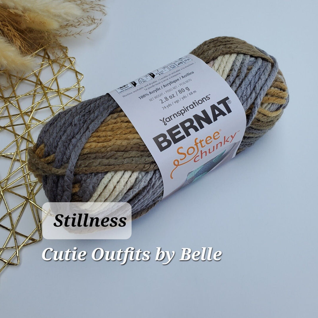 Bernat Softee Chunky Ombre Yarn, 2.8 oz/ 80g, Choose Quantity