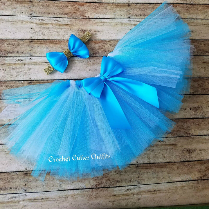 Blue Baby Tutu Birthday Girl Tutu, Smash Cake Tutu, Newborn Tutu, Toddler