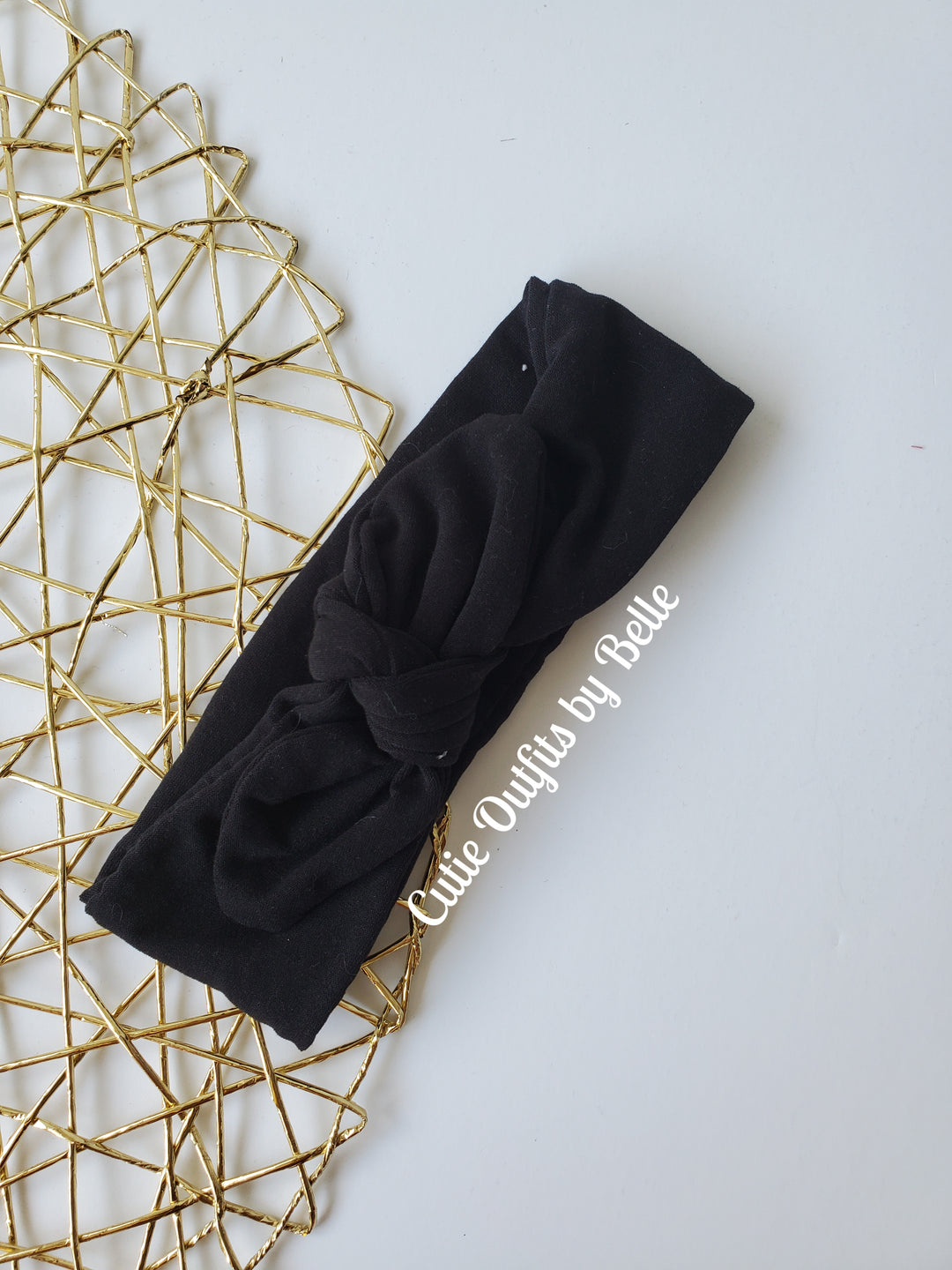 Black Cute Knot Bow Baby Headband, Baby Girl Headwrap, Baby Girl Headwear