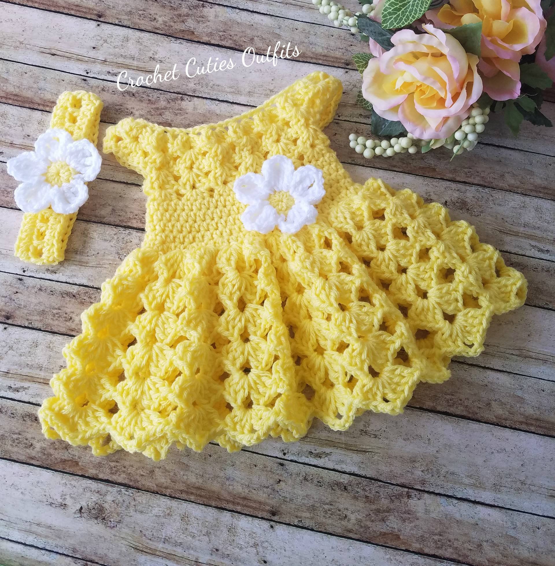 Crochet Baby Dress Pattern, Almost Free Crochet Pattern, 0-3 Months Ye Cutie Outfits by Belle Crochet Baby Dress Pattern, Almost Free Crochet Pattern, 0-3 Months Ye Cutie Outfits by Belle