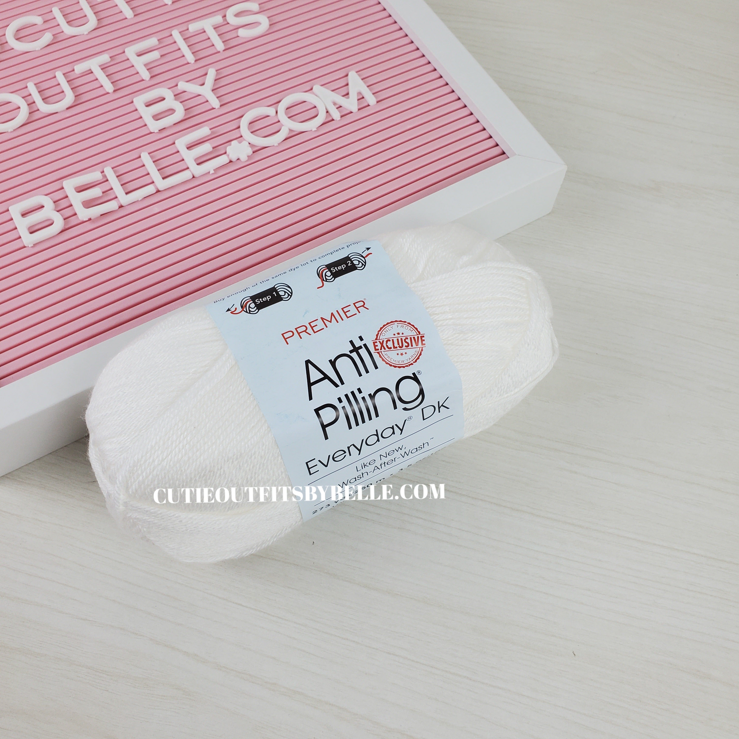 White Preemier Anti Pilling Everyday Dk Yarn, Acrylic Size 3 White  Yarn