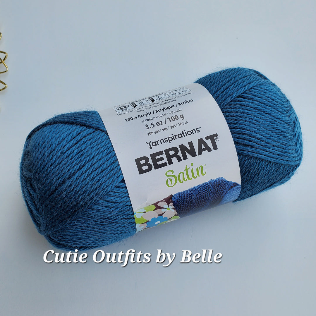 Bernat Satin Yarn, Acrylic Soft  Satin Yarn