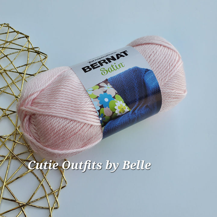 Bernat Satin Yarn, Acrylic Soft  Satin Yarn