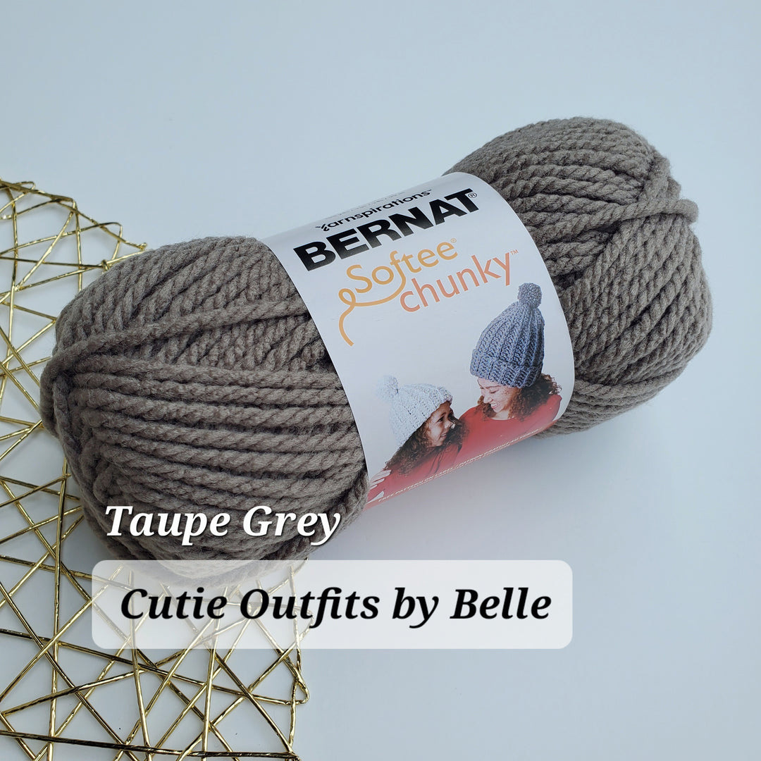 Bernat Softee Chunky  3.5 oz/100g, Acrylic Crochet Yarn, Super Bulky #6 Knitting Yarn