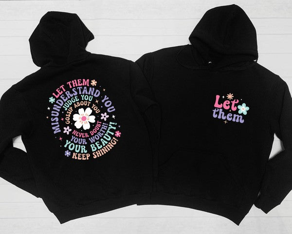 Colorful Let Them Graphic Hoodie