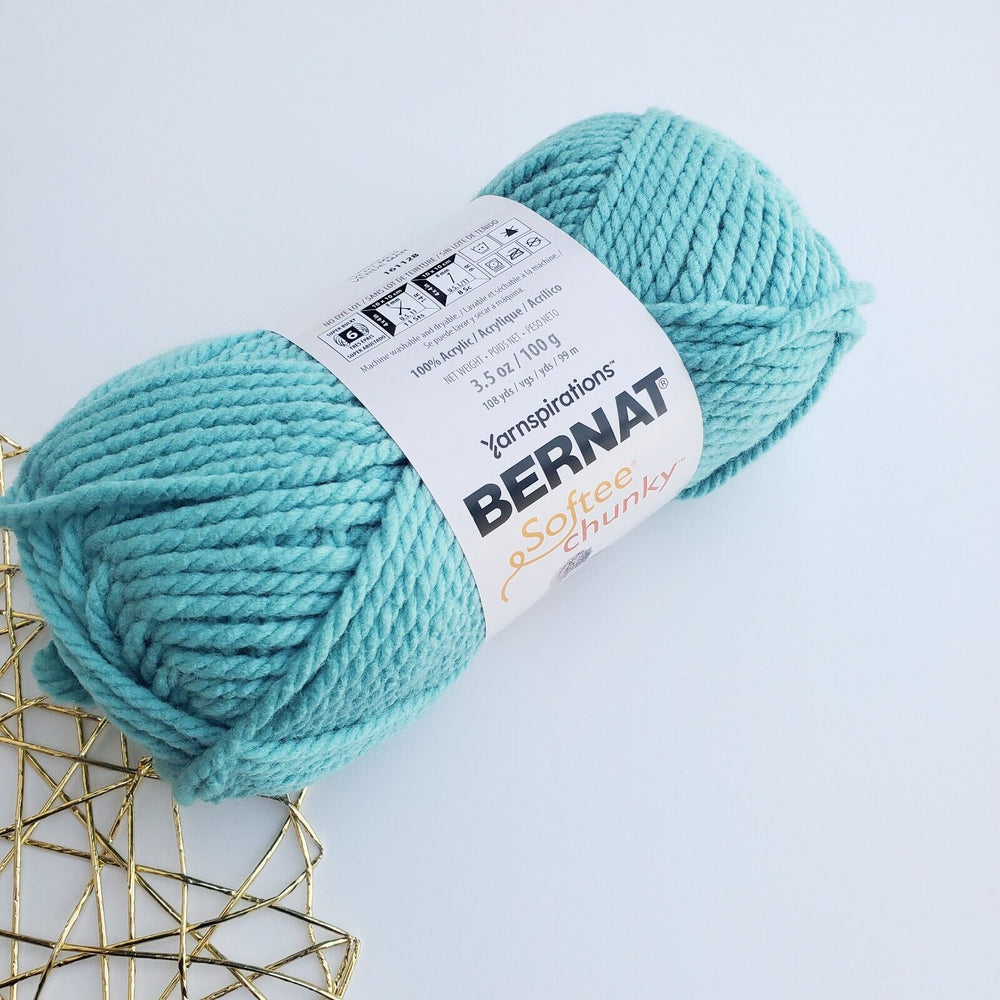 3 PACK Bernat Softee Chunky Yarn, MORE Colors, Super Bulky 3.5 oz/100g