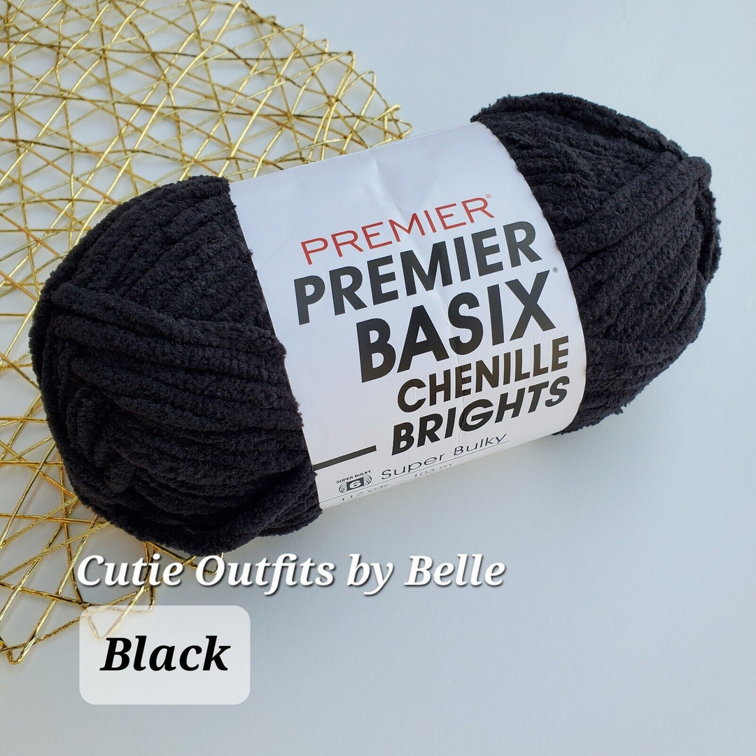 Premier BASIX Chenille Brights 5.3oz/150g, Yarn for Plushies