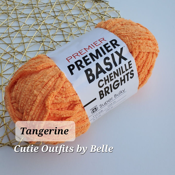 Premier BASIX Chenille Brights 5.3oz/150g, Yarn for Plushies