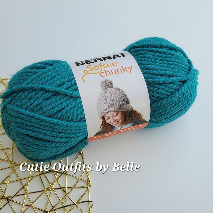 Bernat Softee Chunky Yarn,  3.5oz Bulky #6 Yarn, Choose Color