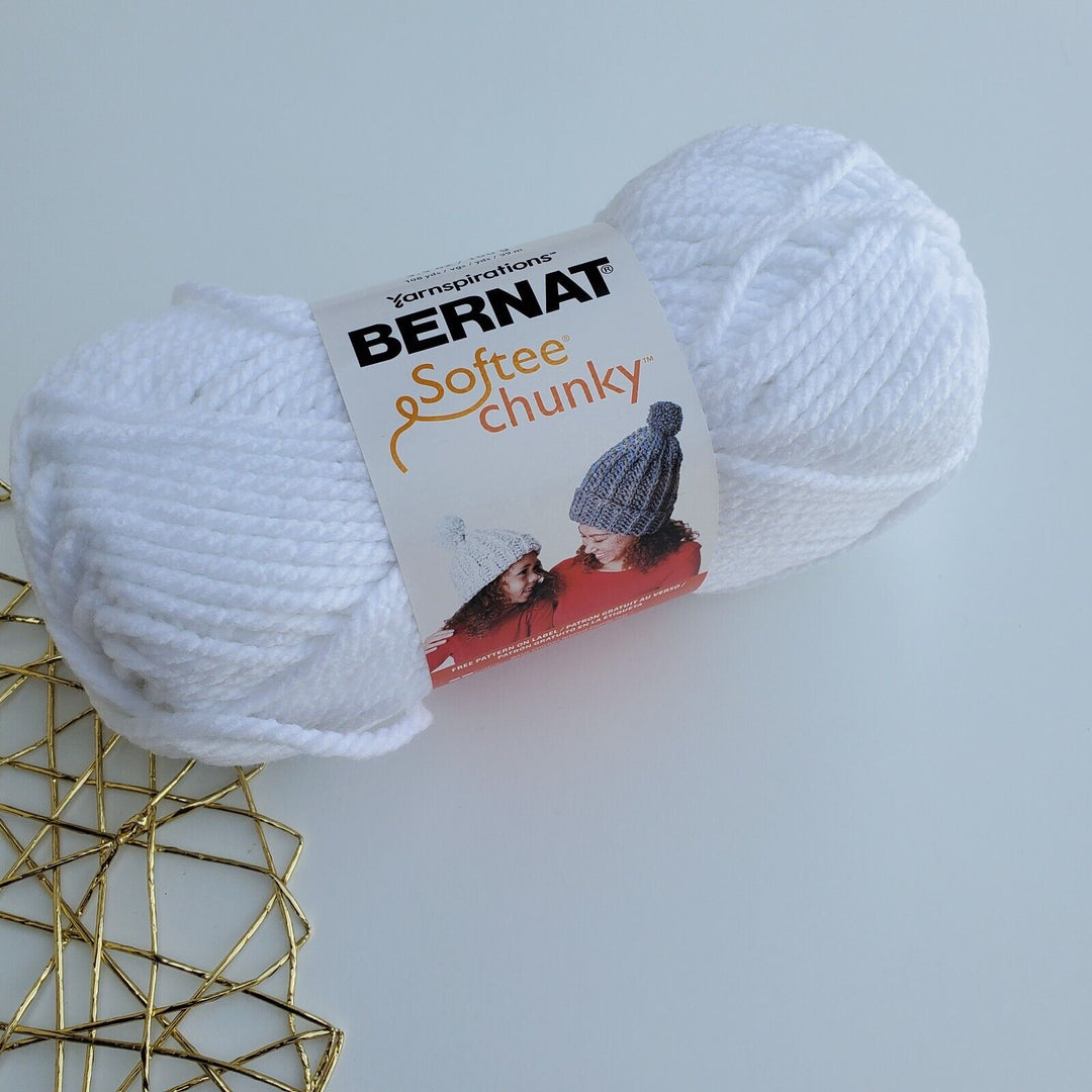 Bernat Softee Chunky Yarn, Acrylic Super Bulky 3.5 oz/100g ,Choose Colors