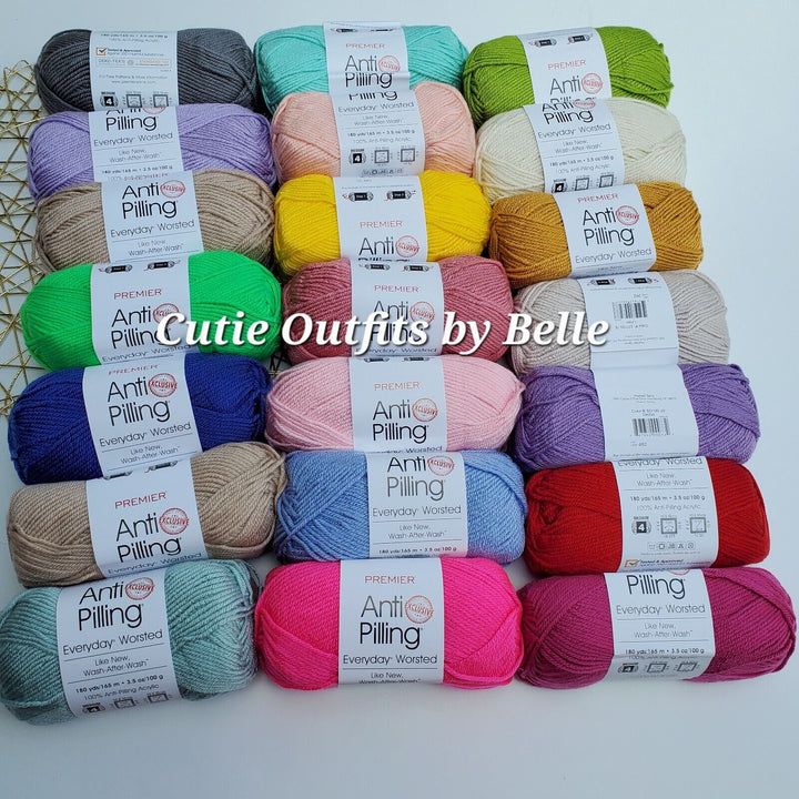 Premier Anti-Pilling Everyday Worsted Yarn, CHOOSE COLOR