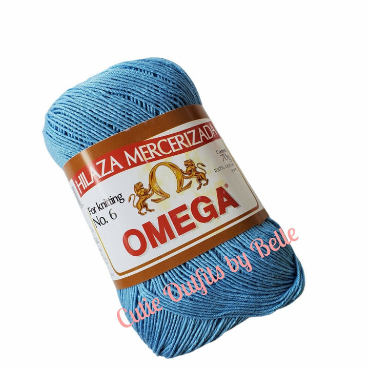 Omega No.6 70grs, Crochet Thread Soft 100% Mercerized Cotton Yarn, Omega Hilazas