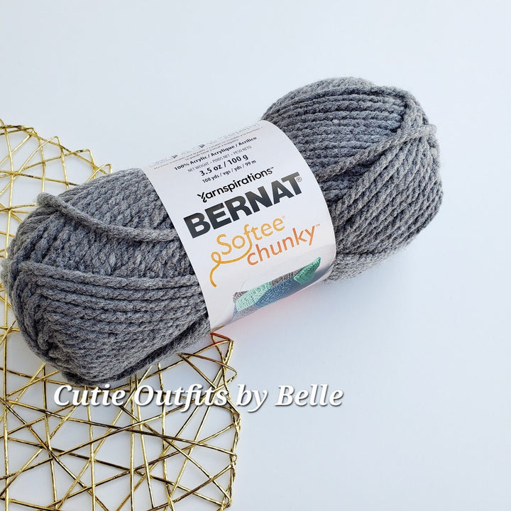 Bernat Softee Chunky Yarn,  3.5oz Bulky #6 Yarn, Choose Color