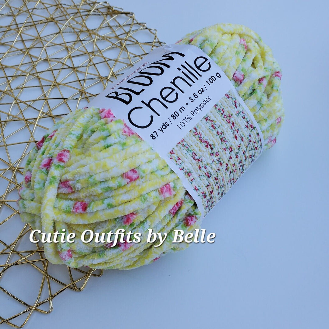 Premier BLOOM Chenille Yarn, Chenille Yarn, Crochet Plushie Yarn,