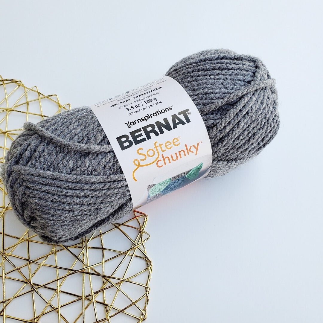 Bernat Softee Chunky Yarn, Acrylic Super Bulky 3.5 oz/100g ,Choose Colors