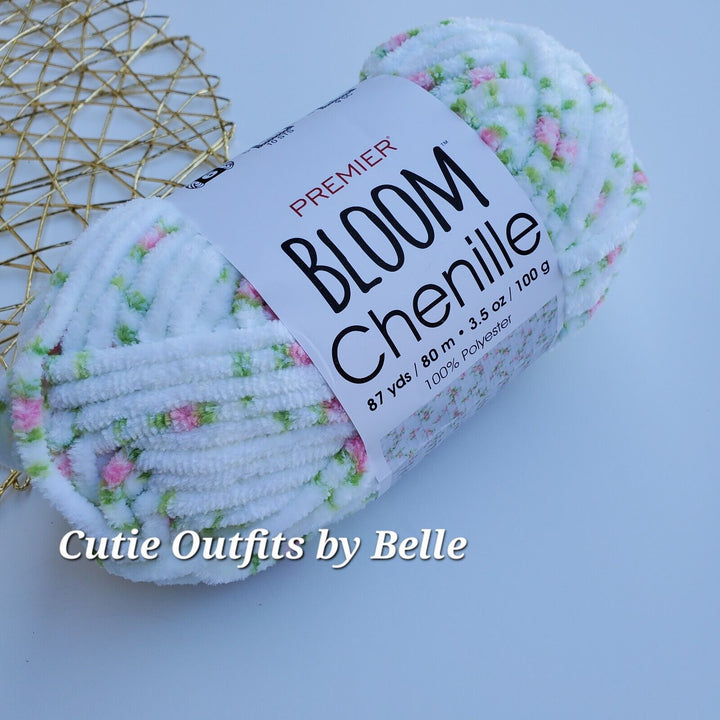 Premier BLOOM Chenille Yarn, Chenille Yarn, Crochet Plushie Yarn,