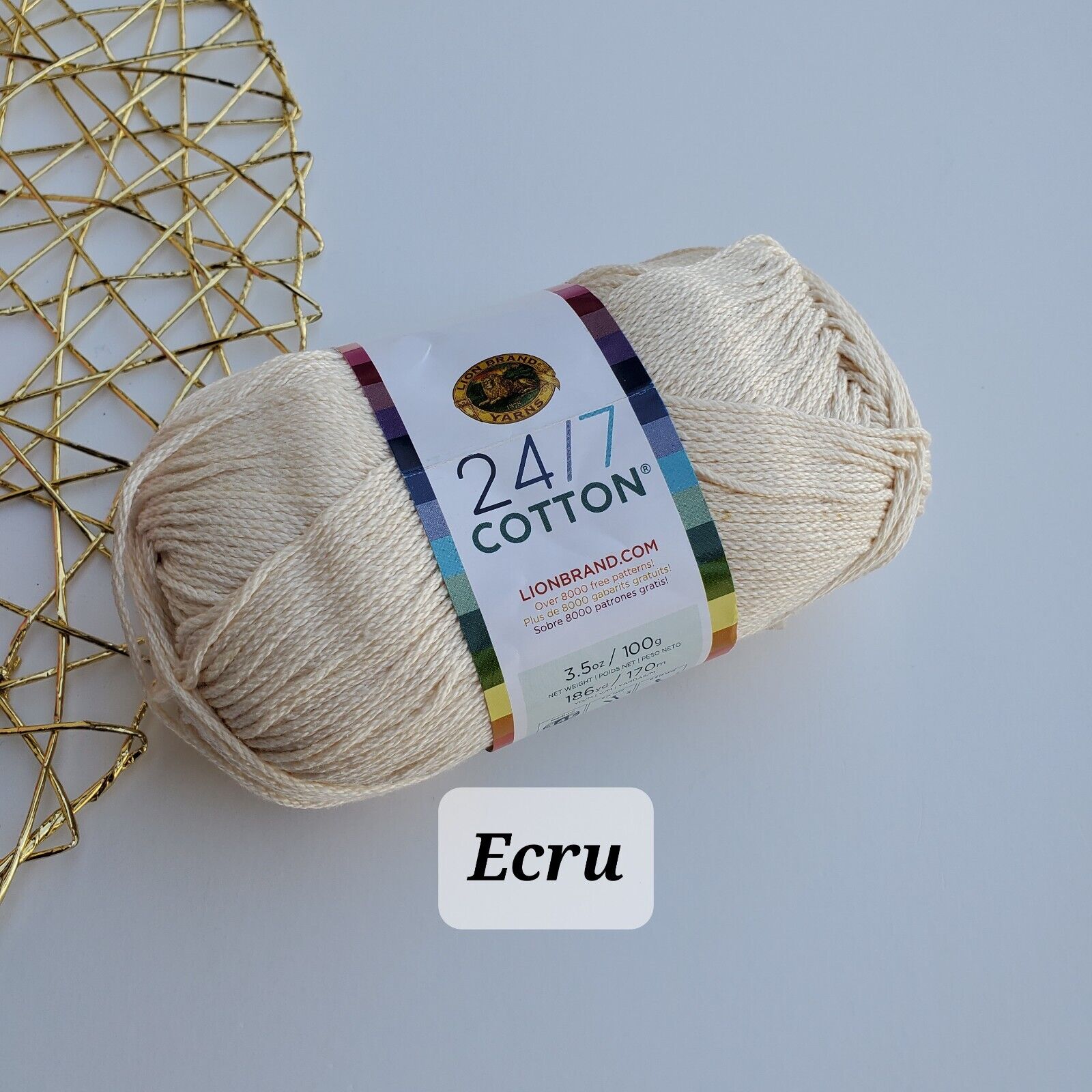 Lion Brand 24/7 Cotton Yarn, Choose Color