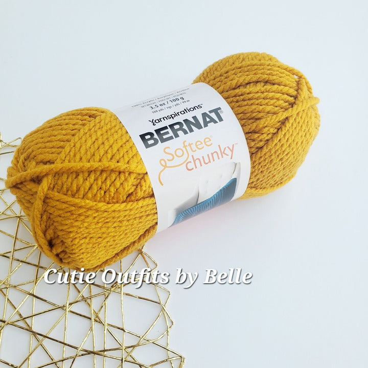 Bernat Softee Chunky Yarn,  3.5oz Bulky #6 Yarn, Choose Color