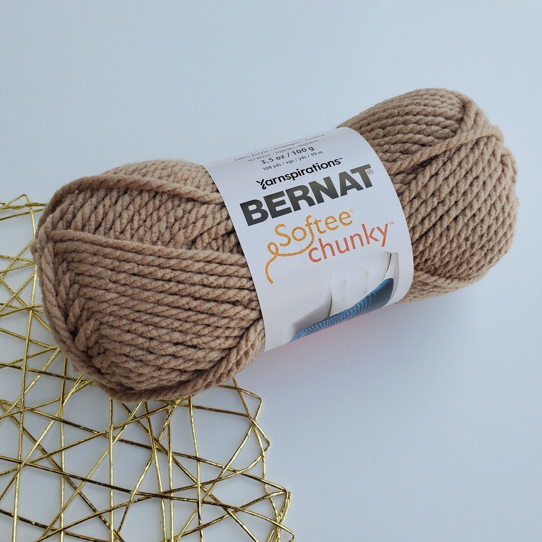 Bernat Softee Chunky Yarn, Acrylic Super Bulky 3.5 oz/100g ,Choose Colors