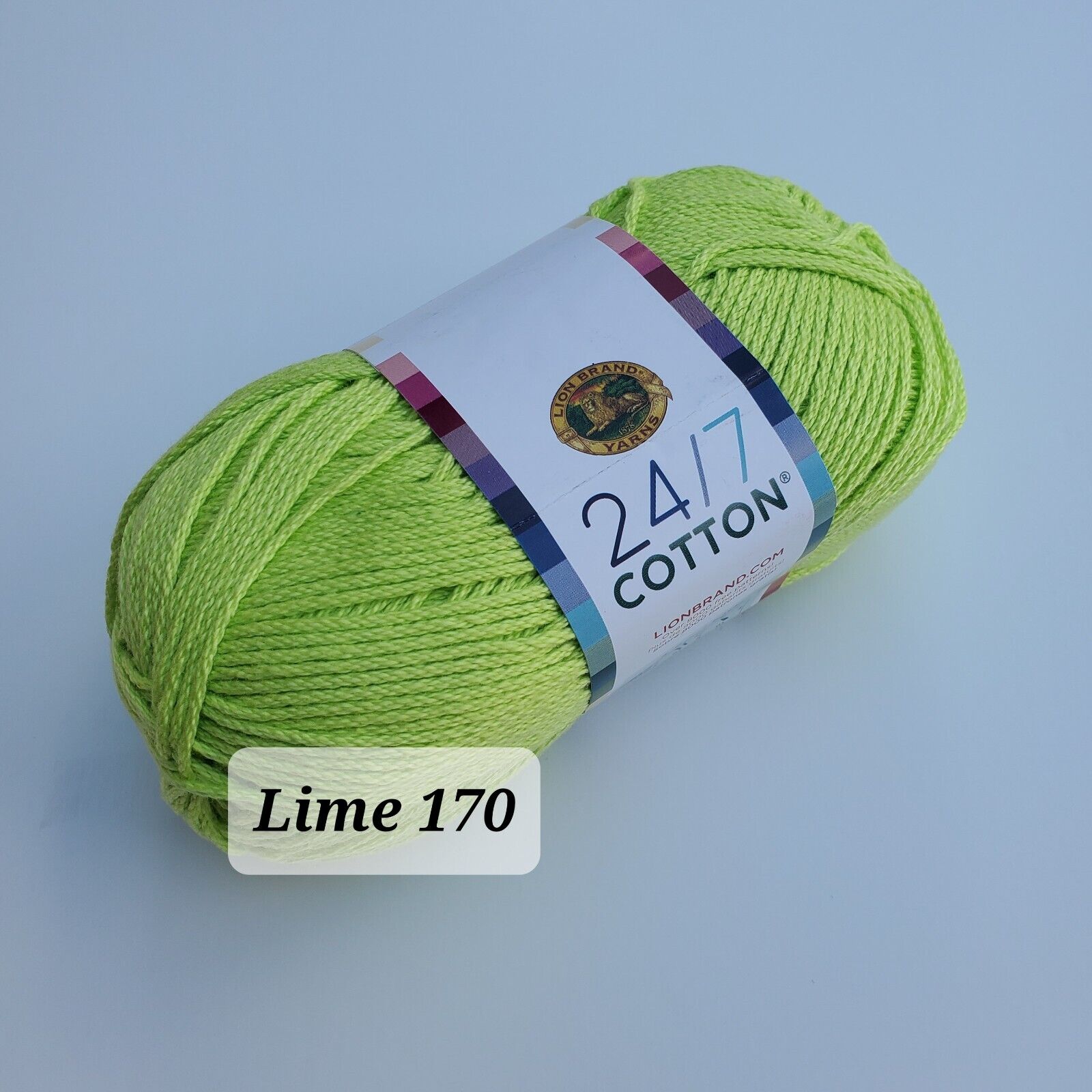 Cotton Yarn, 24/7  Lion Brand Mercerized Cotton Yarn, Choose Color