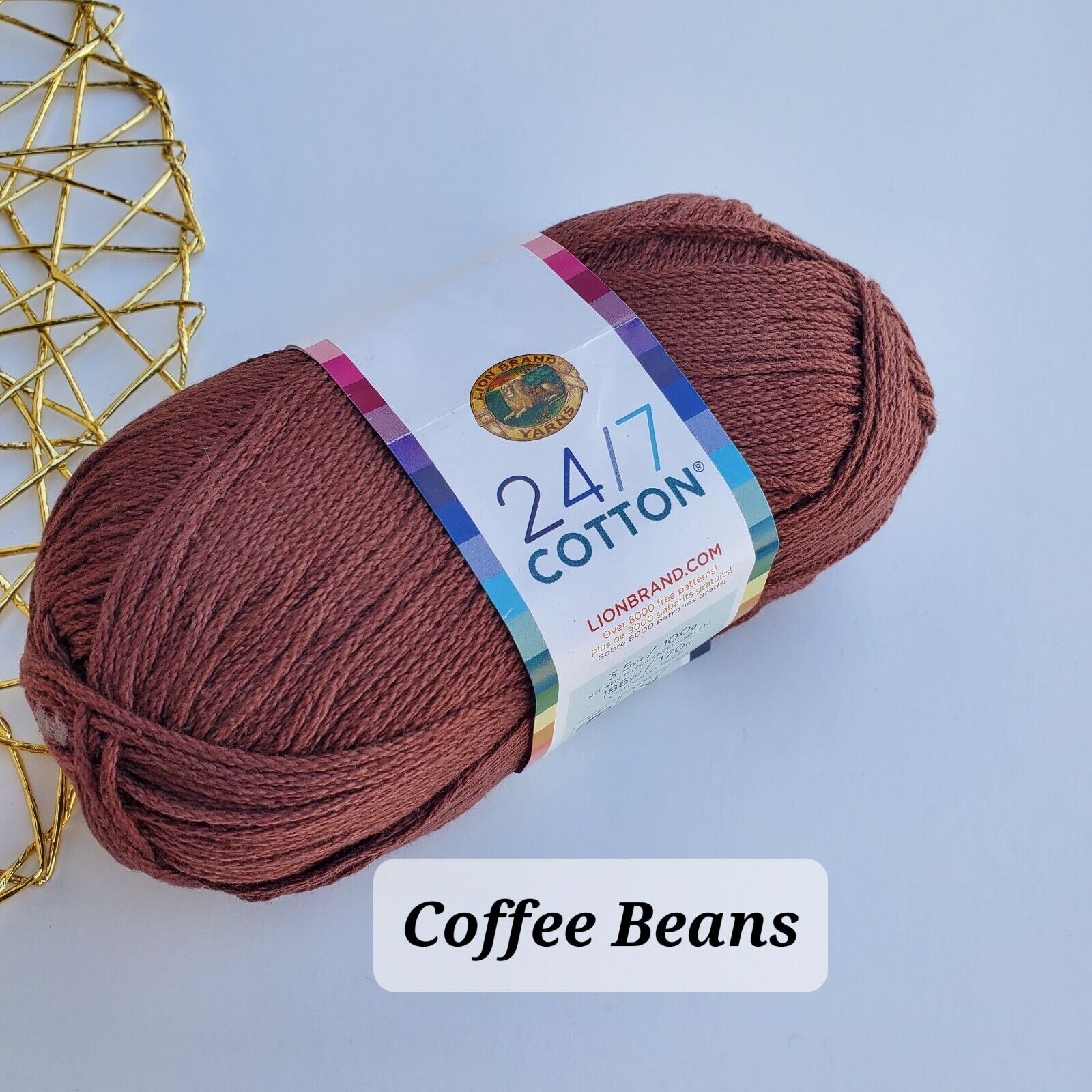 Lion Brand 24/7 Cotton Yarn, Choose Color