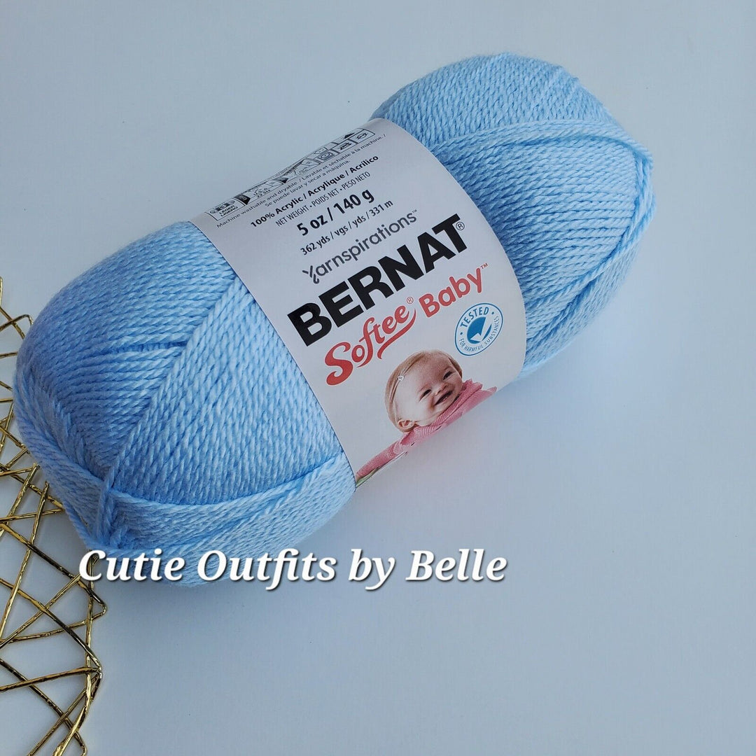 SALE! Bernat Softee Baby Yarn,5 oz/140g Light Weight Acrylic Yarn