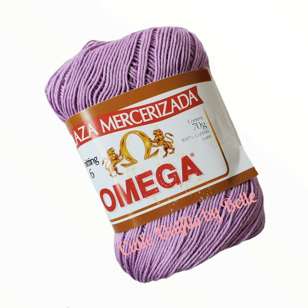 Omega No.6 70grs, Crochet Thread Soft 100% Mercerized Cotton Yarn, Omega Hilazas