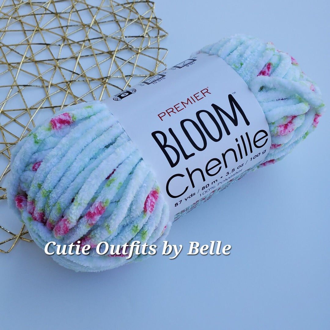 Premier BLOOM Chenille Yarn, Chenille Yarn, Crochet Plushie Yarn,