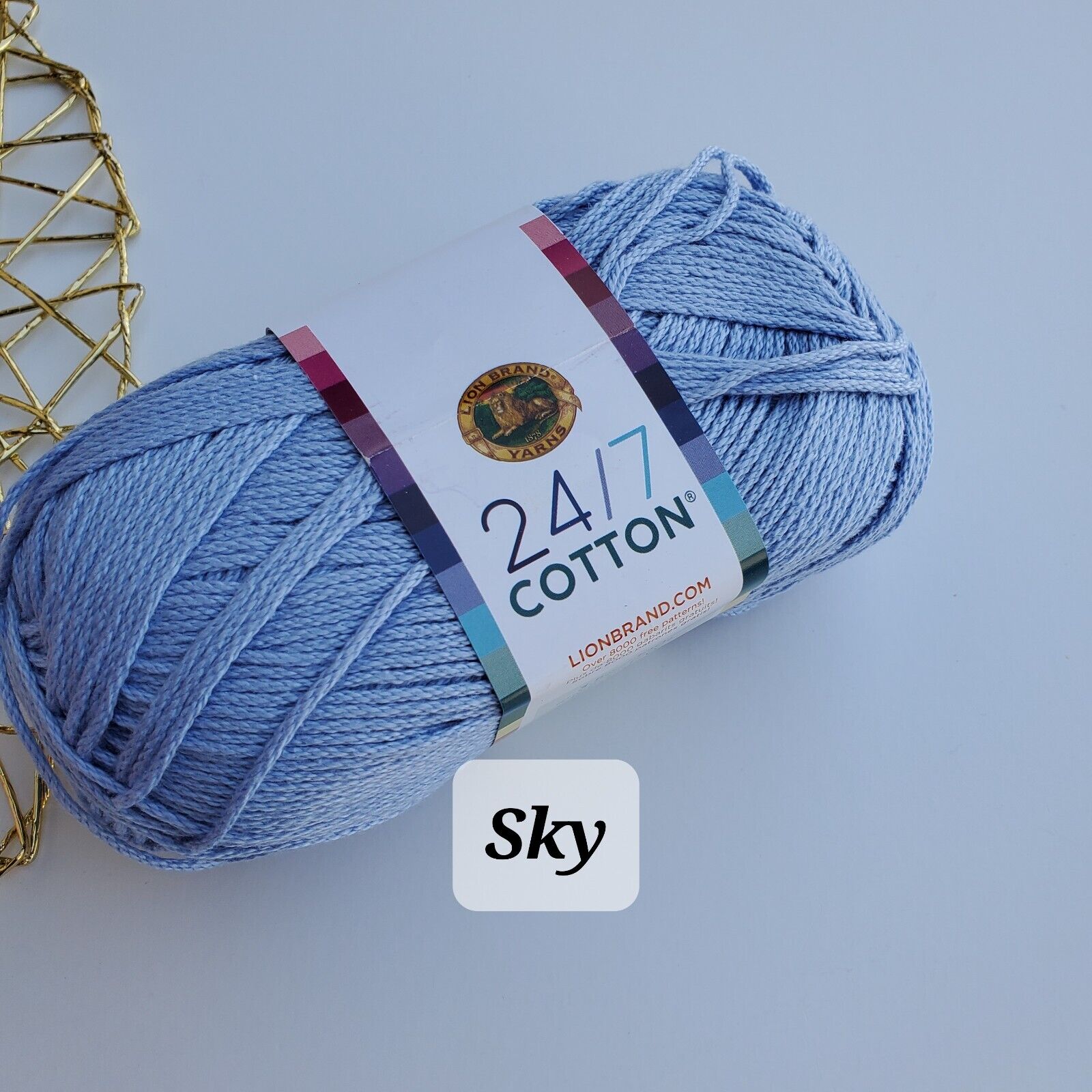 Lion Brand 24/7 Cotton Yarn, Choose Color