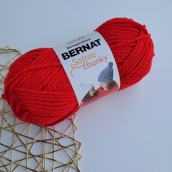 Bernat Softee Chunky Yarn, Acrylic Super Bulky 3.5 oz/100g ,Choose Colors