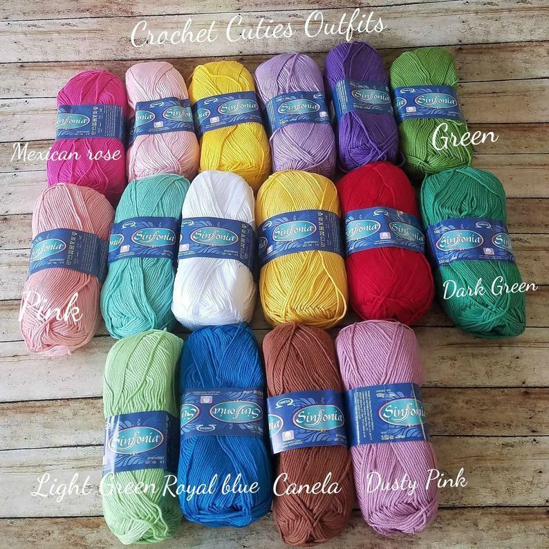 Cotton Yarn Mercerized Sport Weight Yarn, Amigurumi Yarn Sinfonia Yarn Hilazas 