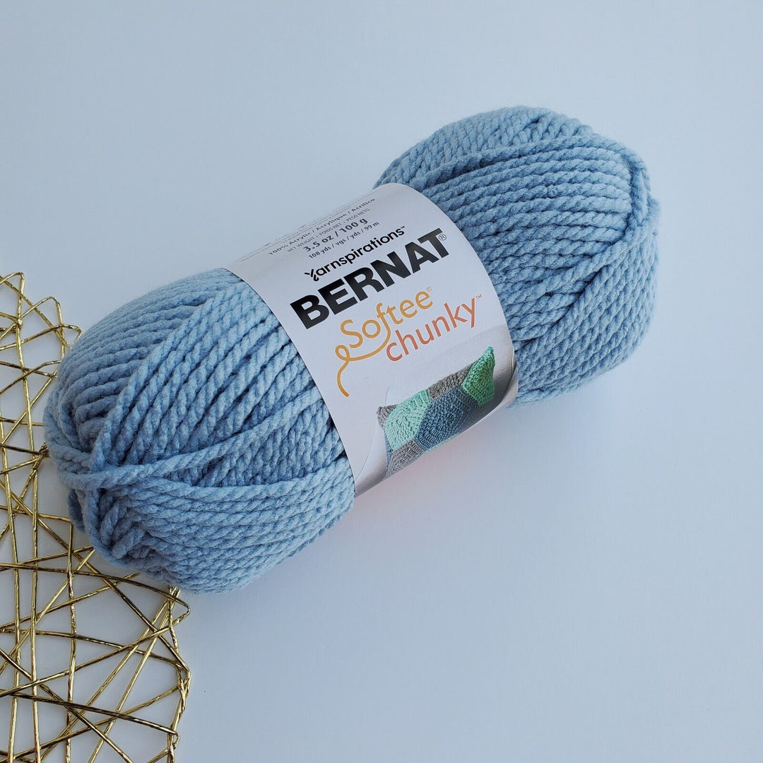 Bernat Softee Chunky Yarn, Acrylic Super Bulky 3.5 oz/100g ,Choose Colors