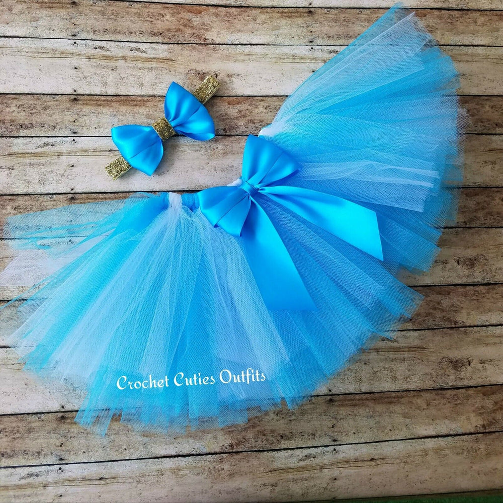 Blue Baby Tutu Birthday Girl Tutu, Smash Cake Tutu, Newborn Tutu, Toddler 