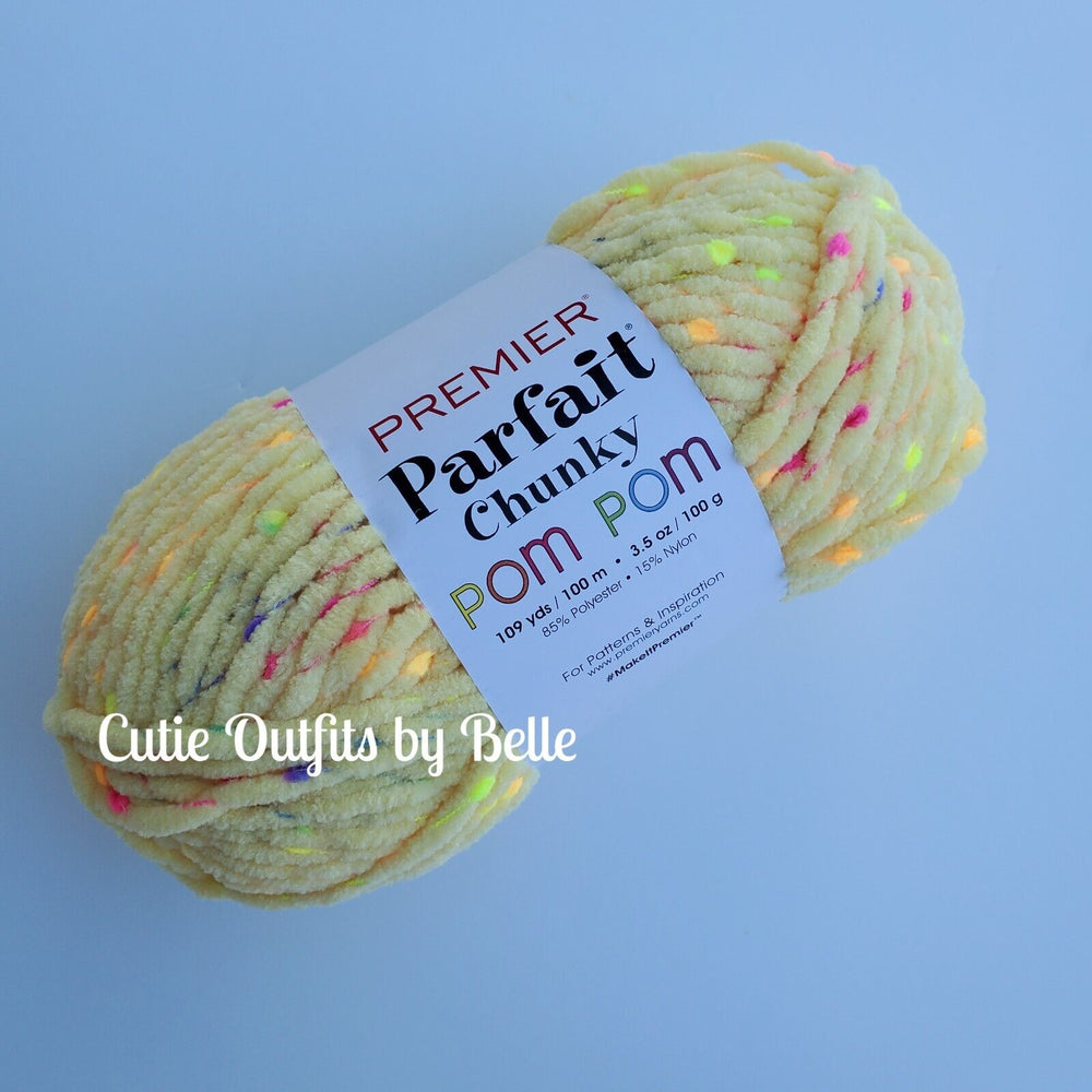 Premier Parfait Chunky POM POM Yarn, Pom Pom Parfait Yarn