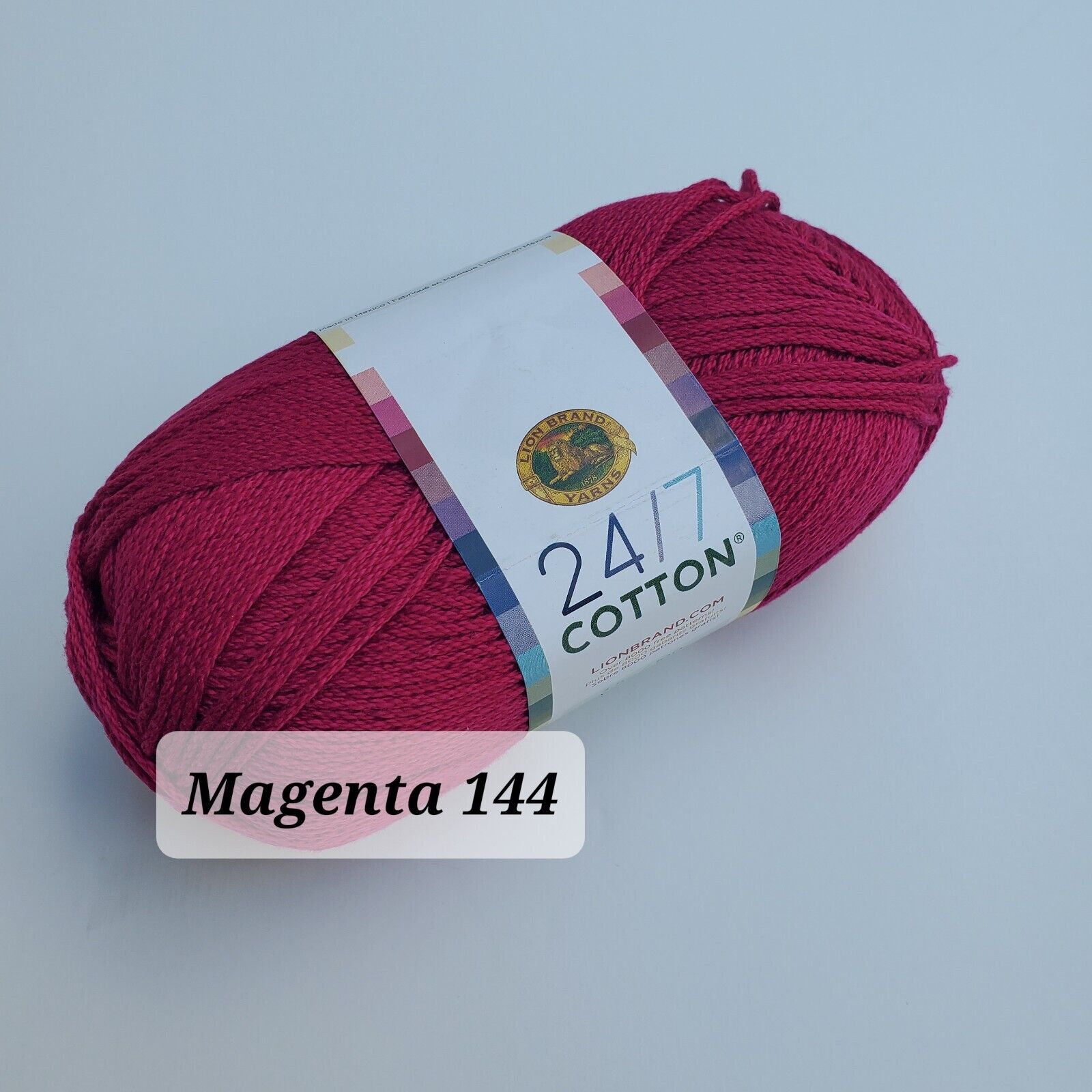 Cotton Yarn, 24/7  Lion Brand Mercerized Cotton Yarn, Choose Color