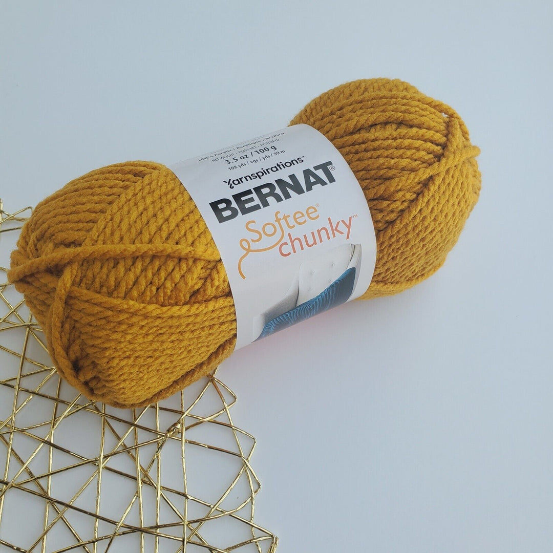 Bernat Softee Chunky Yarn, Acrylic Super Bulky 3.5 oz/100g ,Choose Colors