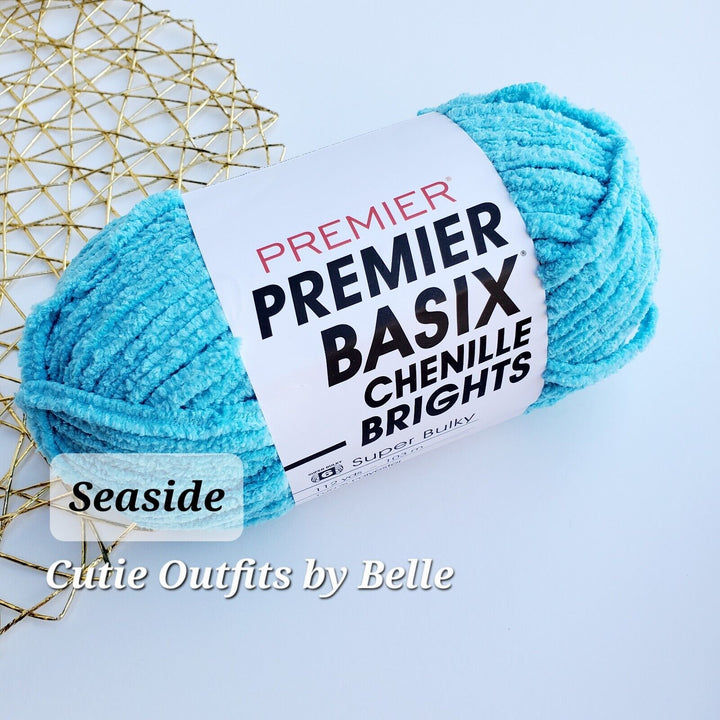 Premier BASIX Chenille Brights 5.3oz/150g, Yarn for Plushies