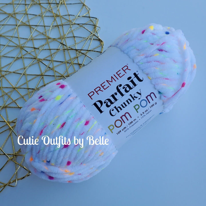 Premier Parfait Chunky POM POM Yarn, Pom Pom Parfait Yarn