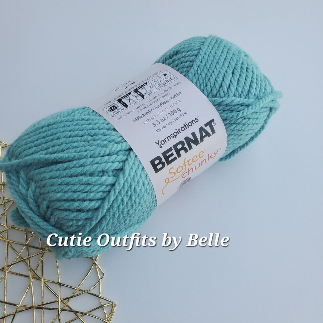 Bernat Softee Chunky Yarn,  3.5oz Bulky #6 Yarn, Choose Color