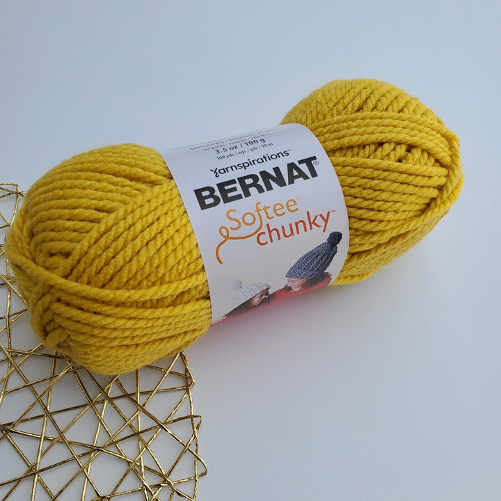 Bernat Softee Chunky Yarn, Acrylic Super Bulky 3.5 oz/100g ,Choose Colors