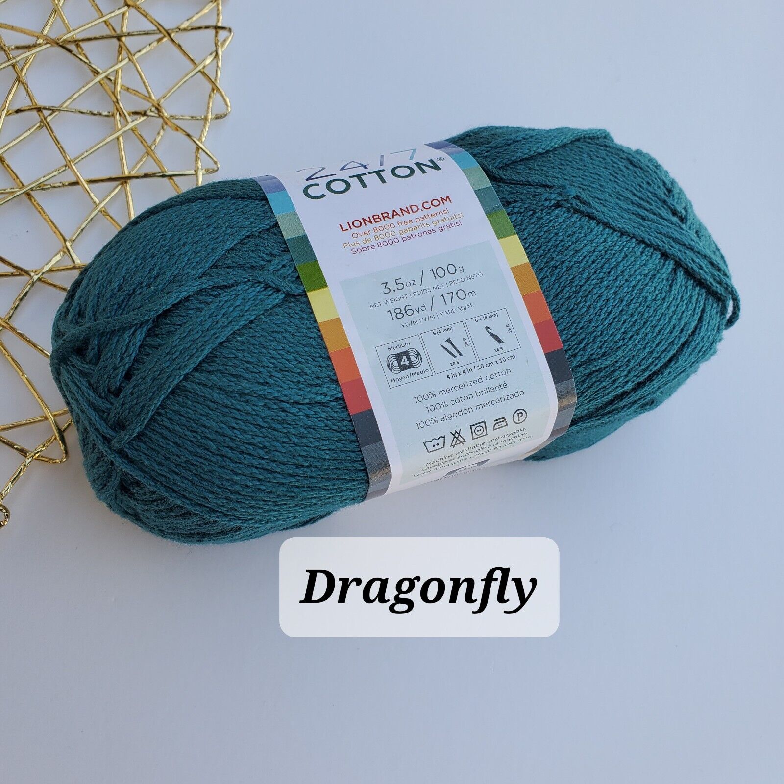 Lion Brand 24/7 Cotton Yarn, Choose Color