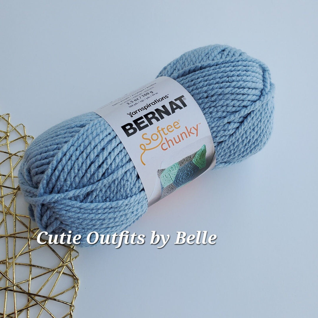 Bernat Softee Chunky Yarn,  3.5oz Bulky #6 Yarn, Choose Color