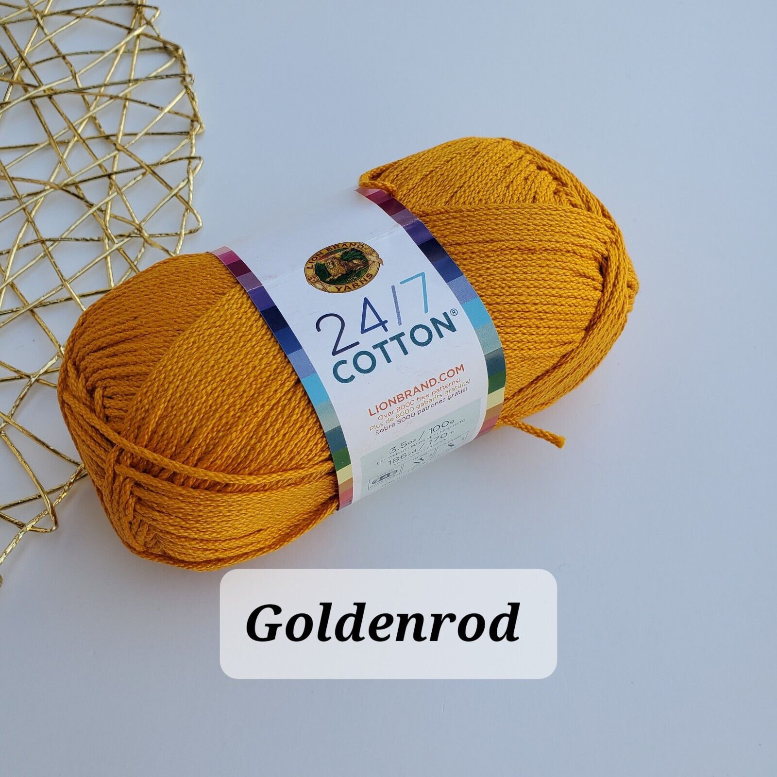 Lion Brand 24/7 Cotton Yarn, Choose Color