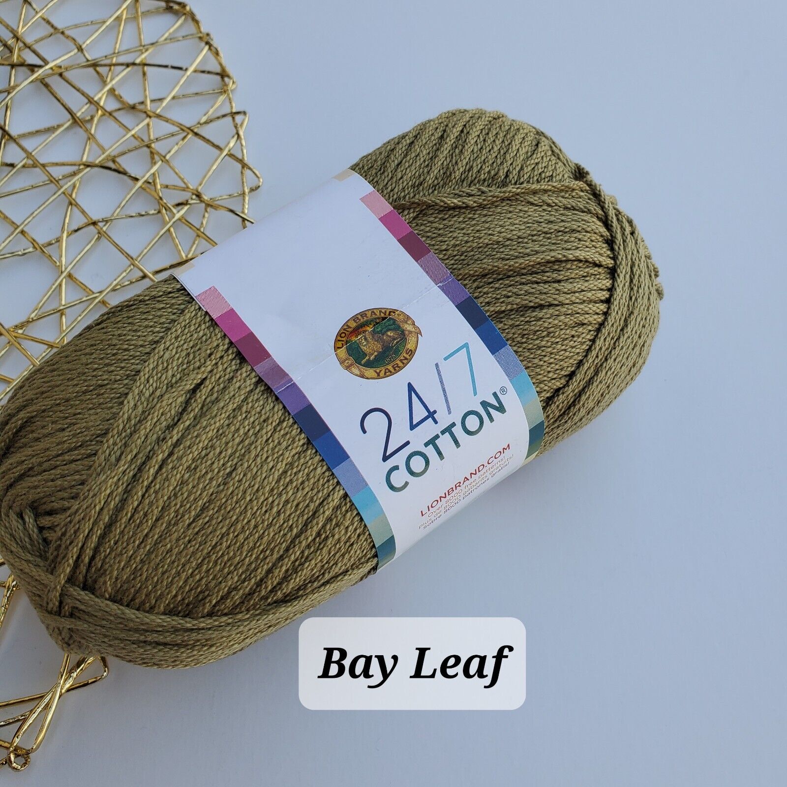 Cotton Yarn, 24/7  Lion Brand Mercerized Cotton Yarn, Choose Color