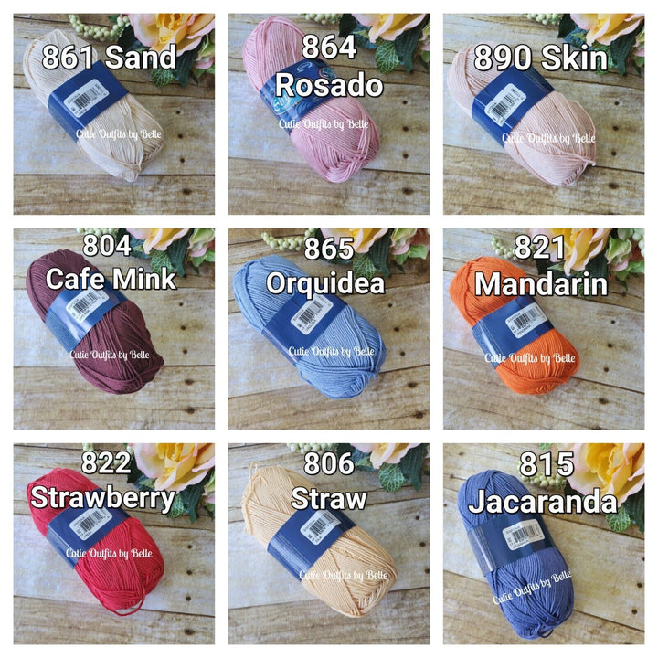 Cotton Yarn Mercerized Sport Weight Yarn, Amigurumi Yarn Sinfonia Yarn Hilazas 