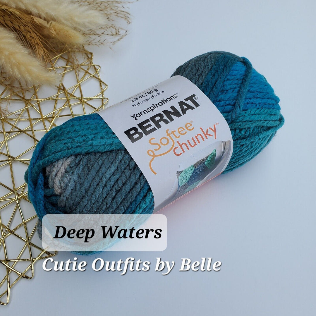 Bernat Softee Chunky Ombre Yarn, 100% acrylic, 1 Skein