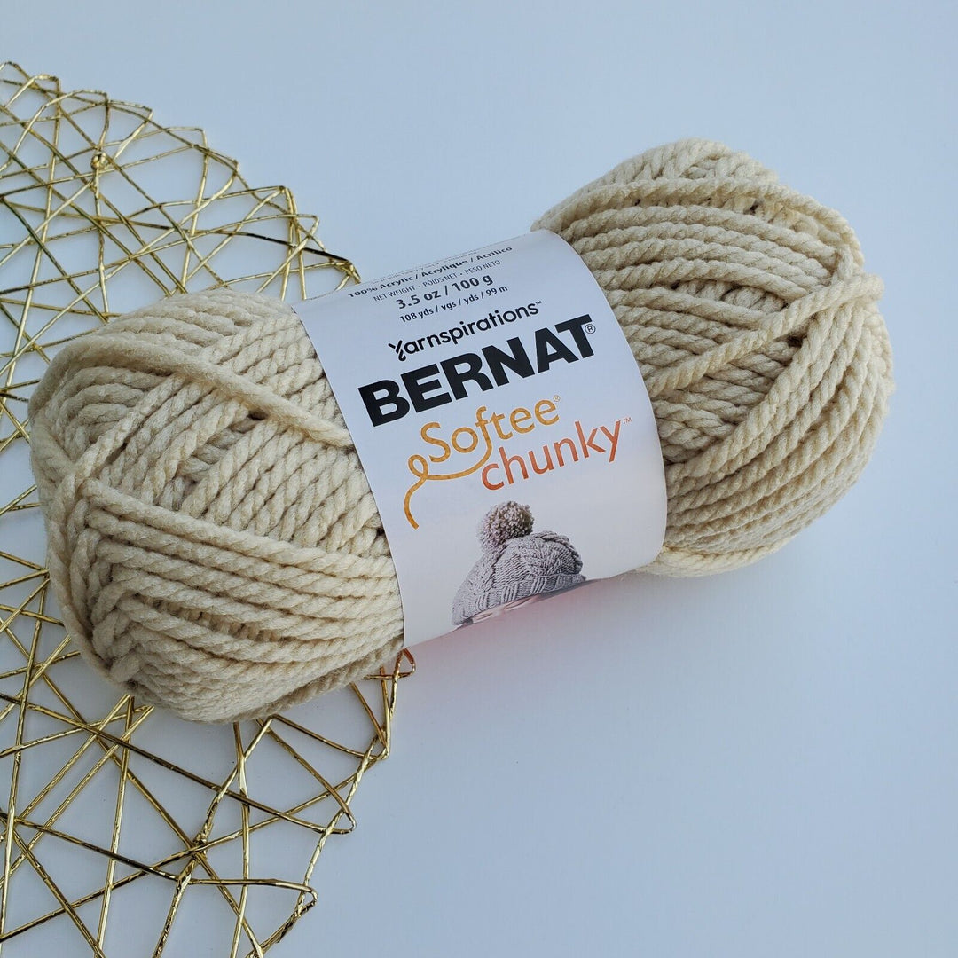 Bernat Softee Chunky Yarn, Acrylic Super Bulky 3.5 oz/100g ,Choose Colors