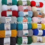 Bernat Softee Chunky Yarn, Acrylic Super Bulky 3.5 oz/100g ,Choose Colors