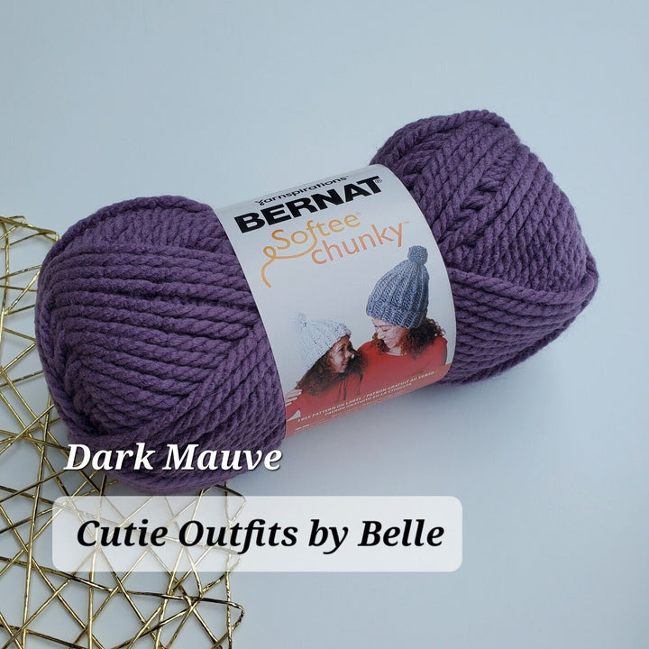 Bernat Softee Chunky Yarn, Acrylic Super Bulky 3.5 oz/100g ,Choose Colors