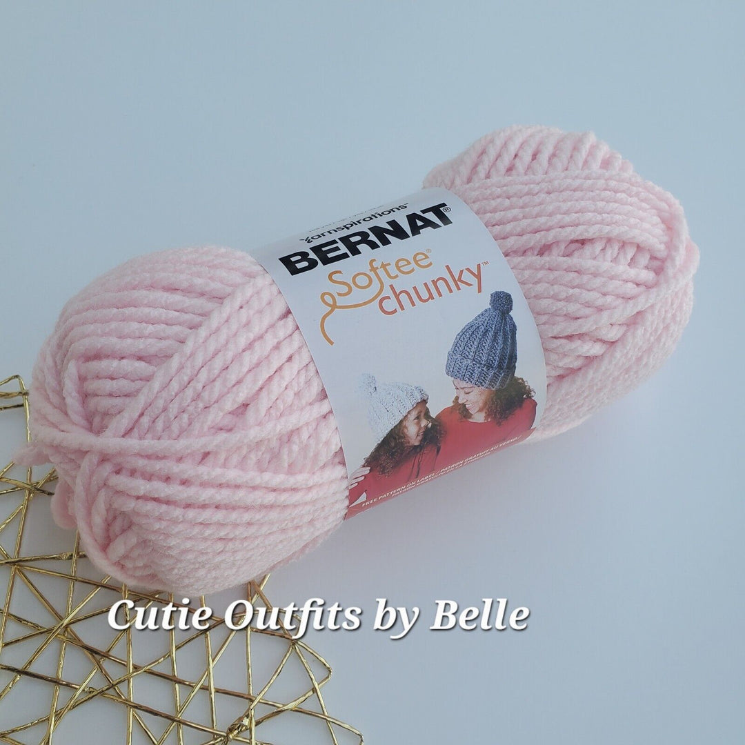 Bernat Softee Chunky Yarn,  3.5oz Bulky #6 Yarn, Choose Color